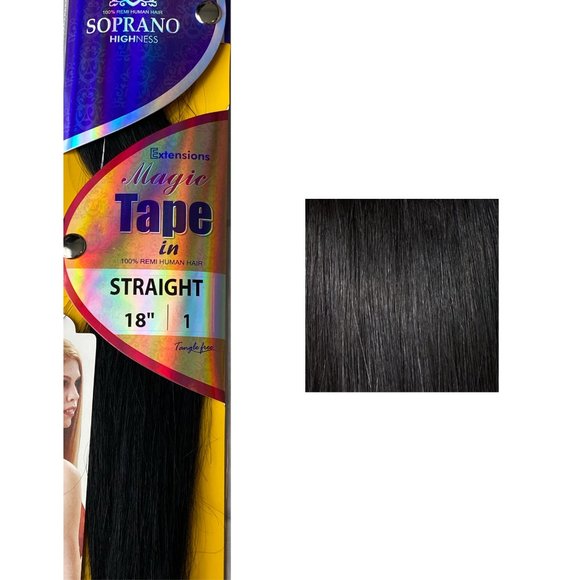 Hair Extensions Soprano Highness Tape In straight 18'' - Picture 4 of 5